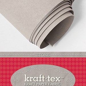 Kraft-Tex Roll, Stone, 19" X 54" Washable, Sewable, Leather-Like, Heavy Paper