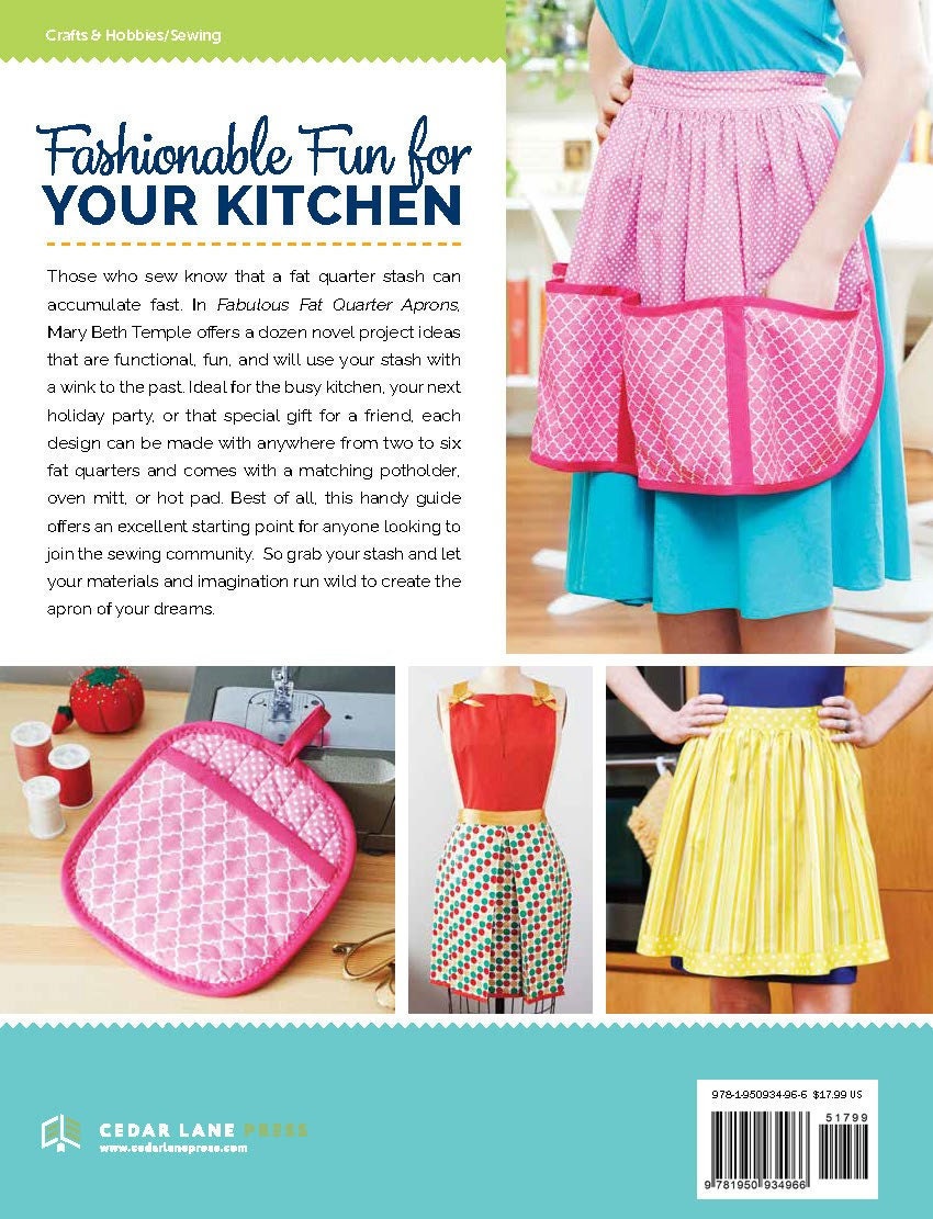 Fabulous Fat Quarter Aprons Sewing Pattern Book by Mary Beth Temple for ...