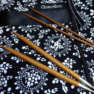 ChiaoGoo Spin Bamboo Interch. Tips 10cm 4.00mm Patina - 1pc