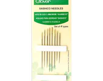 Sashiko Needles Package of 8 in Four Sizes by Clover