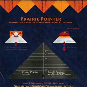 Prairie Pointer Pressing Tool by Susan K Cleveland of Pieces Be With You