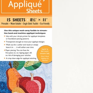 Wash-Away Applique Sheets - Print with Inkjet Printer