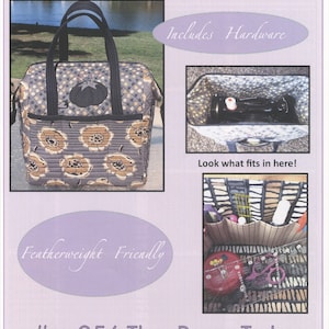 Boxy Tote Sewing Pattern and 2 Metal Stays by Peggy Sturges for Quiltsillustrated