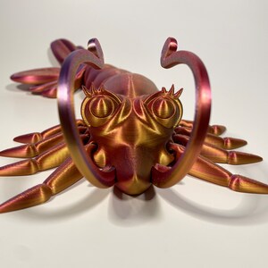 3d Printed Articulated Flexi Shrimp High Quality Fidget Figurine Sensory Desk Toy