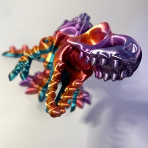 3d Printed Articulated Flexi Skeleton T-Rex High Quality Fidget Figurine Sensory Desk Toy