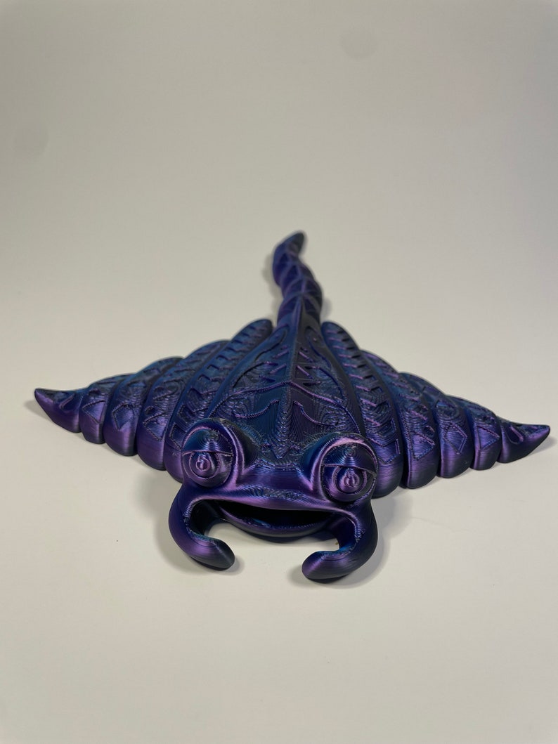 Ray Fidget 3D Printed Articulated Manta Ray Fidget Toy – Flexi Ocean Animal ...