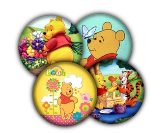 Winnie the Pooh Drink Coasters, Coasters, Tableware, Barware, Winnie the Pooh Decor, Winnie the Pooh Gifts, Tigger Decor, Tigger Lovers Gift