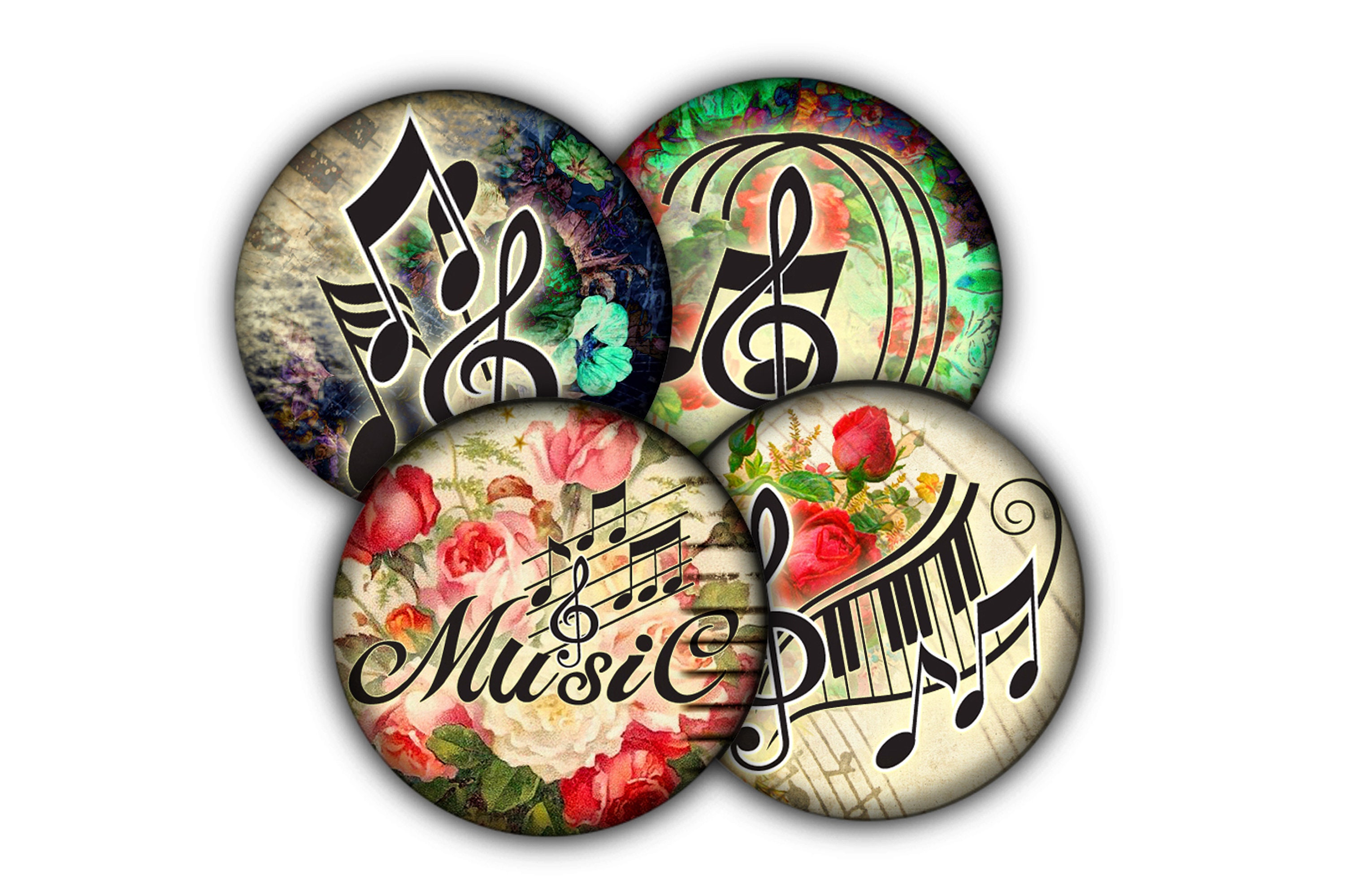 Music Notes Drink Coasters Coasters Tableware Barware Etsy