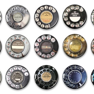 Vintage Phone Dial Keychain, Key Keeper, Key Fob, Car Keychain, Party Favors, Men's Keychain, Women's Keychain, Vintage Telephone image 3