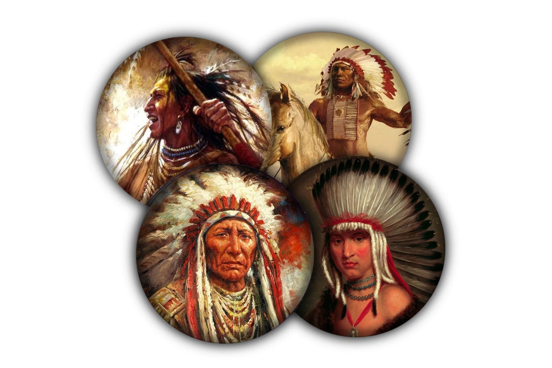 Chief Tableware Native American Indian Chief Drink Coasters, Coasters, Tableware ...