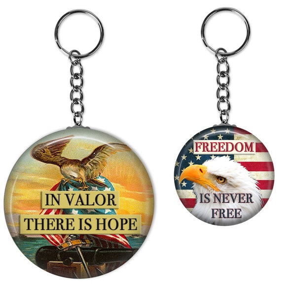 Veteran's Day Keychain, Keyring, Party Favor Keychain, Custom Keychain, Key Keeper, Military Gift, Veteran's Gift, Veteran Appreciation