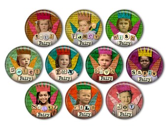 Personality Fairies Pin Back Buttons, Backpack Pins, Jacket Buttons, Flat Back Buttons, Party Favors, Fairy Fashion, Fairytale, Fairy Party