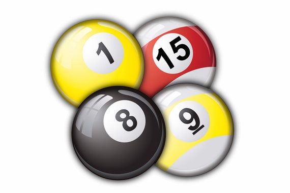 Pool Ball Coaster Set Drink Coasters Coasters Tableware Etsy