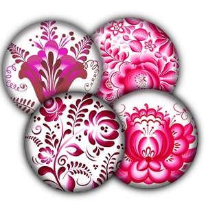 Pink Willow Floral Style Drink Coasters, Coasters, Tableware, Barware, Pink Willow, Vintage Table Decor, Valentine Decor