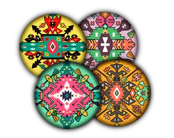 Inca Tribal Design Coasters, Drink Coasters, Coasters, Tableware, Barware, Party Supplies, Beverage Holder, Inca Tribal Art, Inca Tattoo