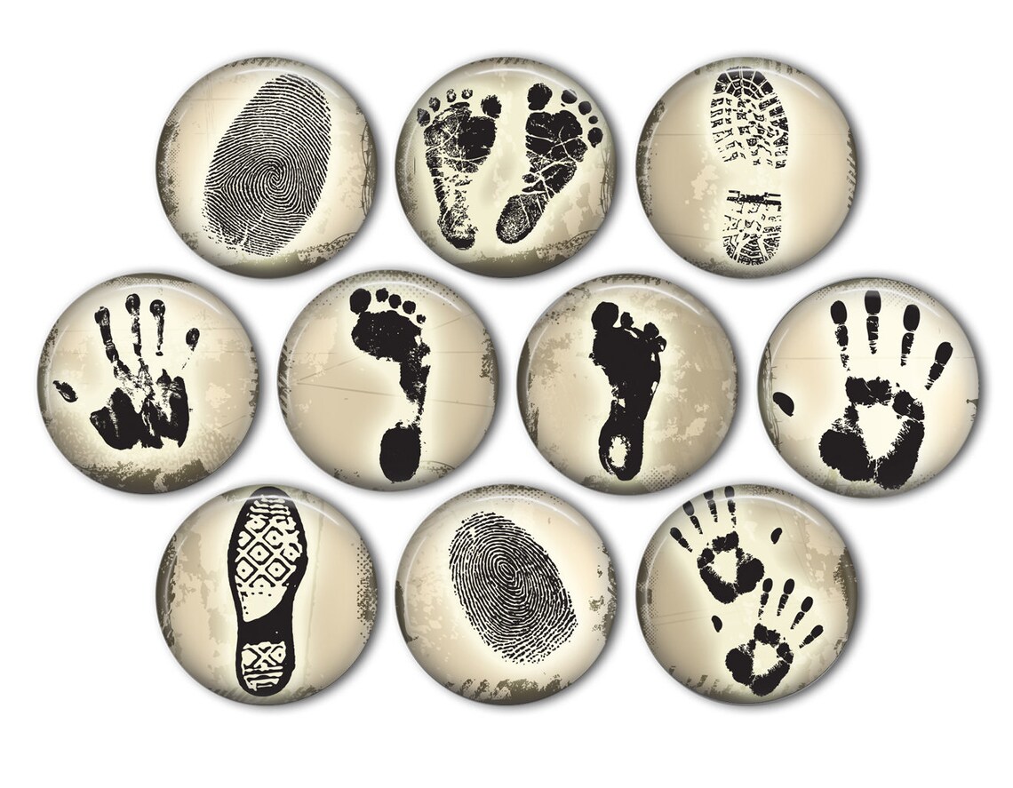 Hand Print. Pin Mysterious Handprint Pin Back Buttons, Backpack Pins, Jacket Buttons ...