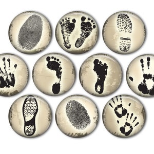 Mysterious Handprint Pin Back Buttons, Backpack Pins, Jacket Buttons ...