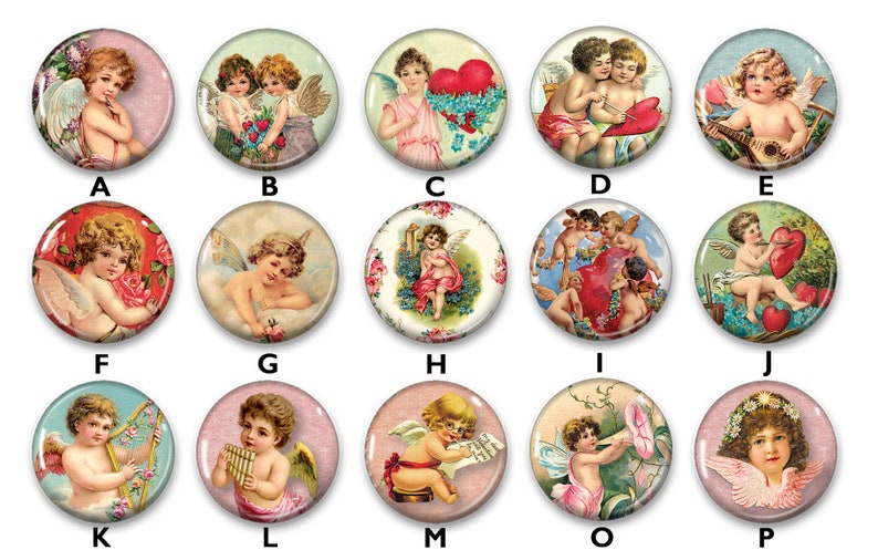 Valentine Cherub Drink Coasters Tableware Valentine Decor Barware Coasters
