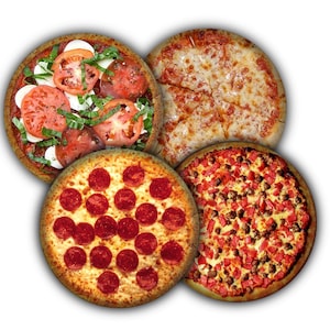 6. Mini Pizza Coasters Genuine Chef Fred Graphics Pizza Box -  UK