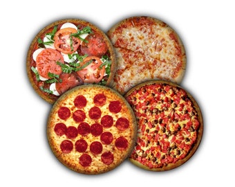 Yummy Pizza Drink Coasters, Coasters, Tableware, Barware, Home Decor, Pizza Pin