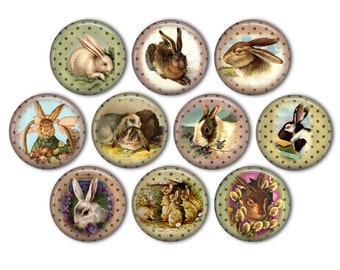 Cute Bunnies Pin Back Buttons, Backpack Pins, Jacket Buttons, Flat Back Button, Party Decor, Bunny Lovers Gift, Easter Decor