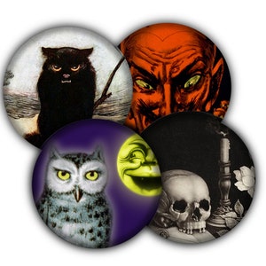 Creepy Halloween Coasters, Drink Coasters, Halloween Decor, Coasters, Tableware, Barware, Goth, Vampires, Witches