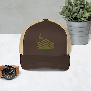 Berg Trucker Cap | Bergsteiger Hut | Bergsteiger Trucker-Kappe | Bergsteiger Hut | Wandermütze | Colorado 14ers Mütze | Bestickter Trucker Hut
