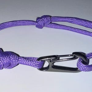 Climbing Jewelry | Paracord Bracelet | Figure Eight (8) knot | Mini Carabiner Clasp | Rock Climbing gift for her | Climbing Rope bracelet