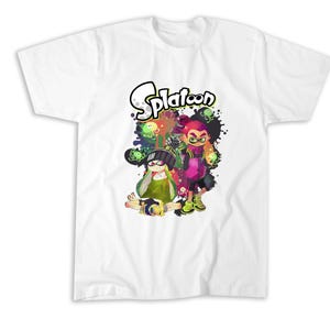 Splatoon Inkling Duo Paint Splatter Poster T-Shirt, Sweatshirt, Hoodie, Tote Bag - 250187
