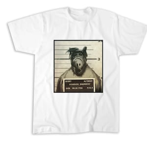 Alf Mugshot, 80s Sitcom 90s T-Shirt, Sweatshirt, Hoodie, Tote Bag - 250201