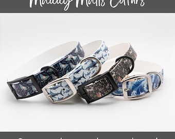 1" Wide Biothane Dog Collar UV Printed - Made to Order