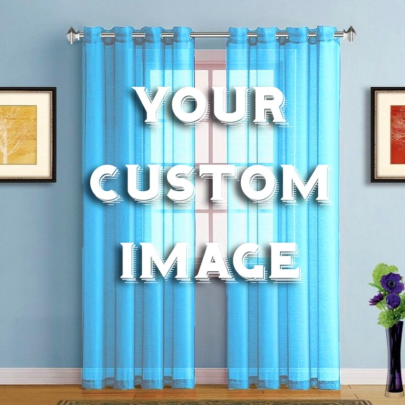 Custom Window Curtain Personalized Kitchen Or Living Image 0