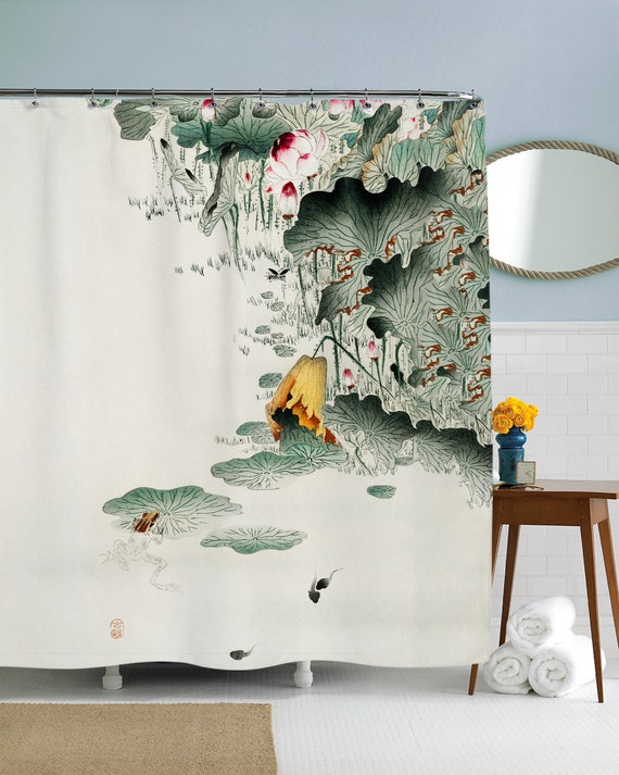 Vogel DuschVorhang Japanische Papierkunst Origami Gardinen für Badezimmer decor