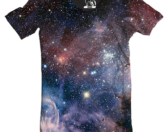 galaxy print t shirt mens