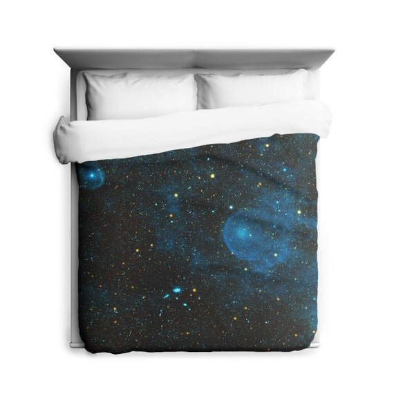 Galaxy Duvet Cover Space Duvet Geek Chic Galaxy Print Etsy