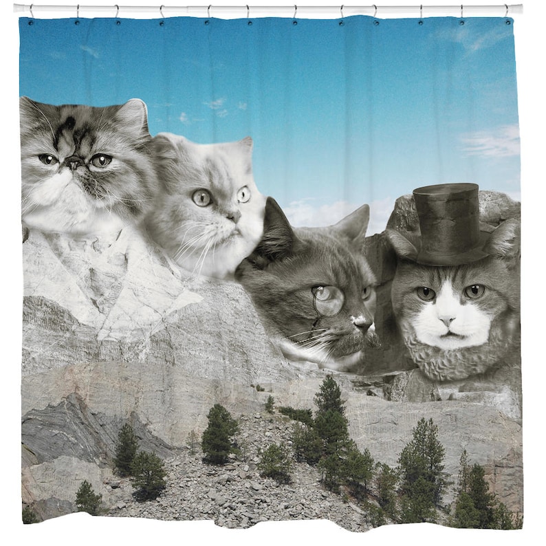 97 Cat Shower Curtain Siamese Featuring The Cat Shower Curtain Funny Animal