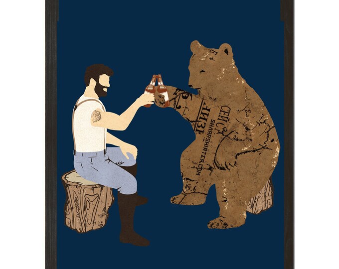 Медведь с пивом картинки