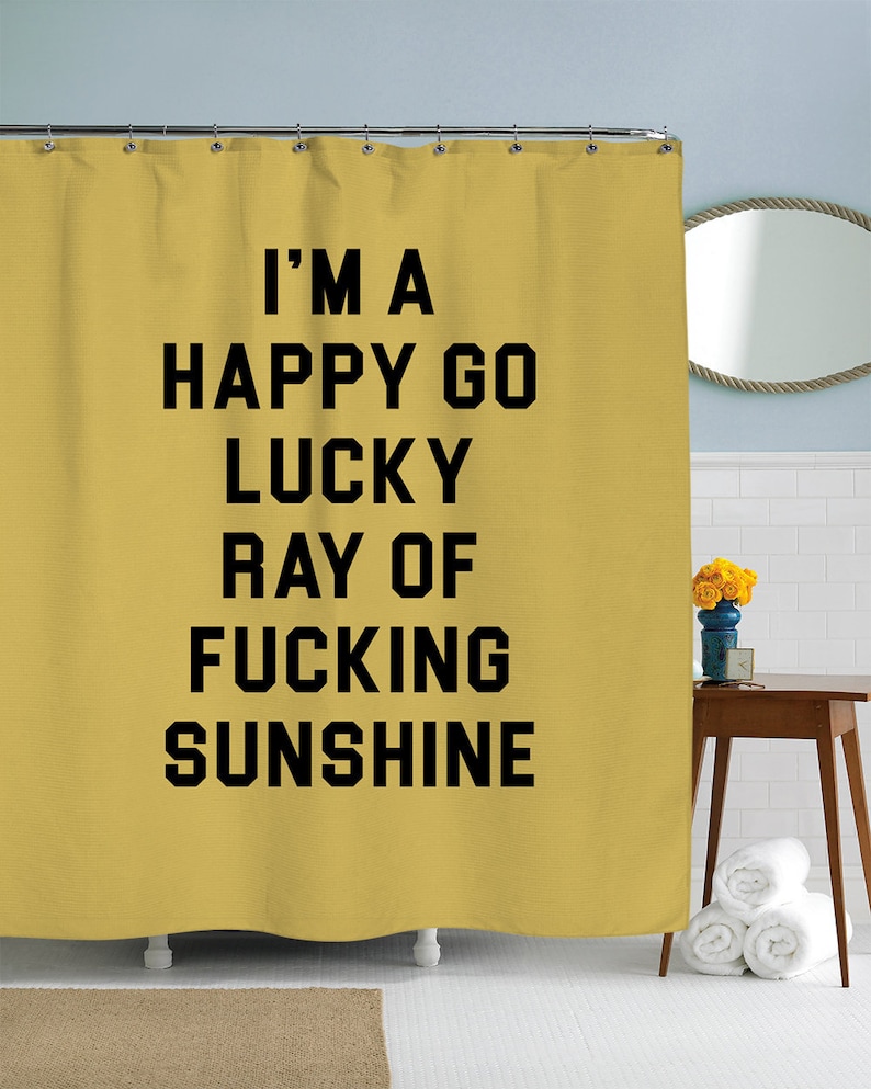 Funny Shower Curtain Cool Shower Curtain Quote Curtain Etsy