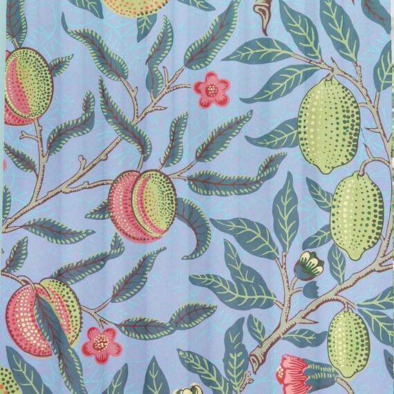Nature Decor Best Selling Curtain Boho Chic Decor Tropical Window Curtains Blue Fabric Curtain Jungle Art Melon Drapes Fruit Pattern
