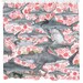 Cat Shower Curtain, Shark Shower Curtain, Floral Pattern, Nautical Bathroom Decor, Beach Theme Bathroom Decor, Cat Art 
