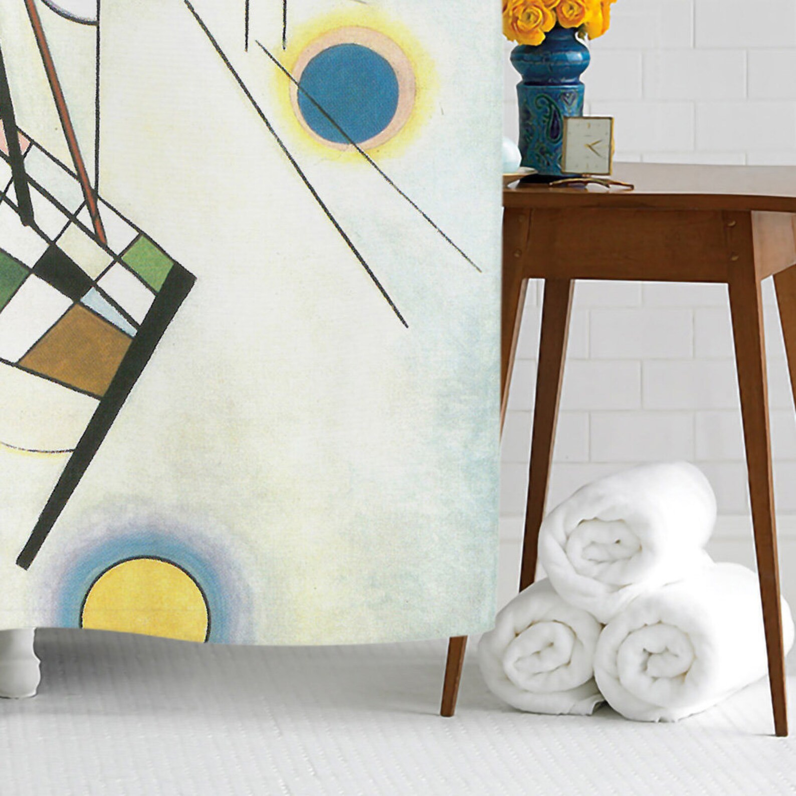 Abstract Shower Curtain Famous Art Bathroom Decor Shower Etsy