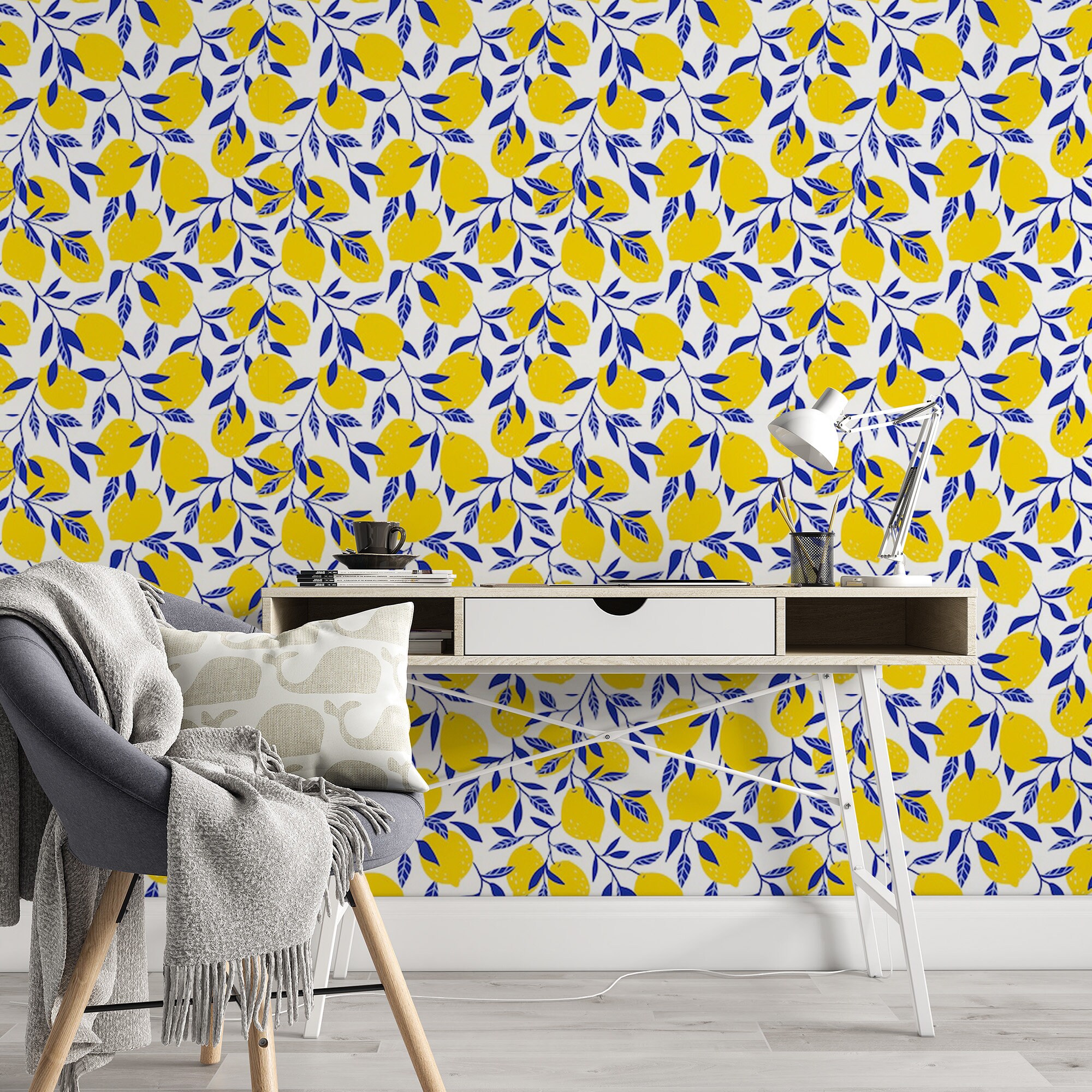 Lemon Wallpaper - Etsy