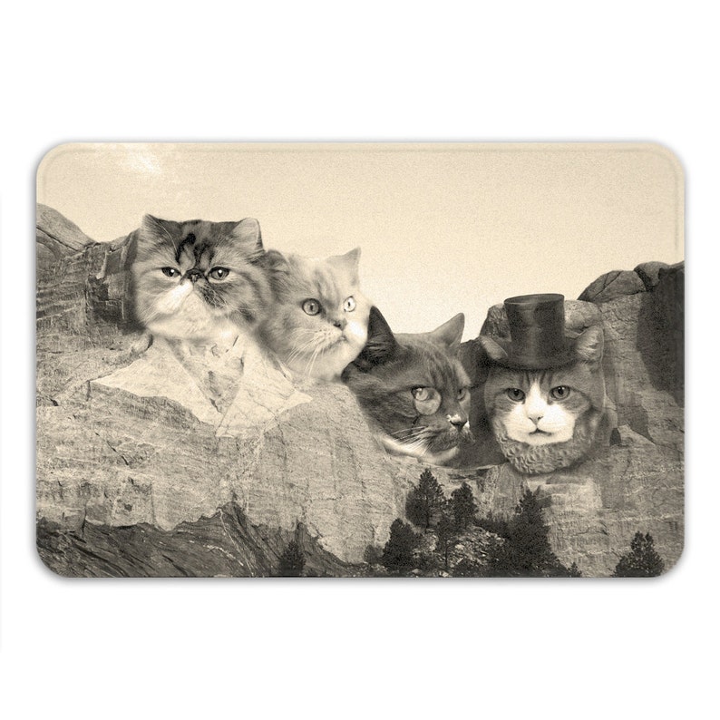 Funny Bath Mats Cat Bath Mat Non Slip Shower Mat Cat Cat Etsy