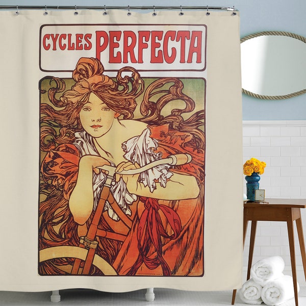 Bike Shower Curtain Etsy
