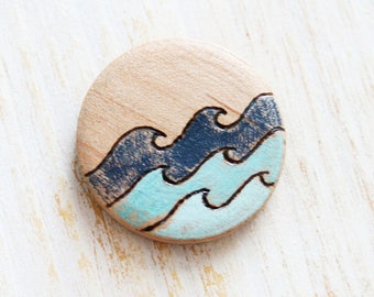 Summer Waves Coin Bead