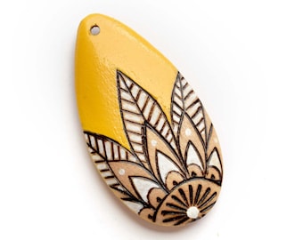 Yellow Henna Pendant