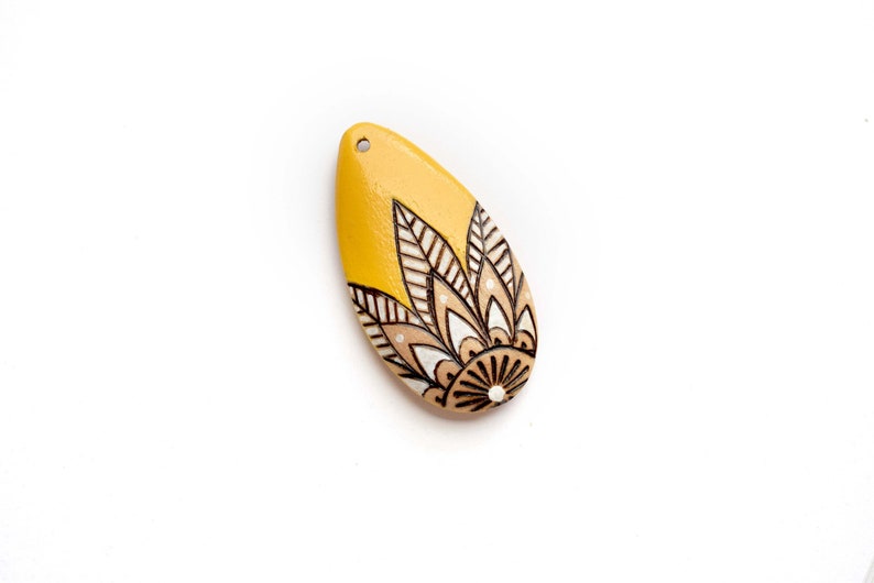 Yellow Henna Pendant image 1