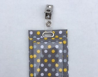 vertical id badge holder etsy