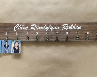 SCHOOL MEMORY Wall Hanging Pre-K/K-12 Years/ School Memory Board/ School Memories / Childhood / Kids / School Years/ Class Pictures
