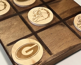 TIC Tac Toe / Personalized / Customized Wood/  Games/  Gifts / Logos / Favorites / Birthdays/ Weddings/ Graduation/ Unique/Engraved